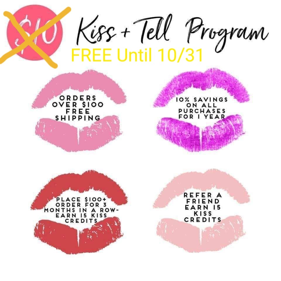 Kiss & Tell program benefits and discounts are here!